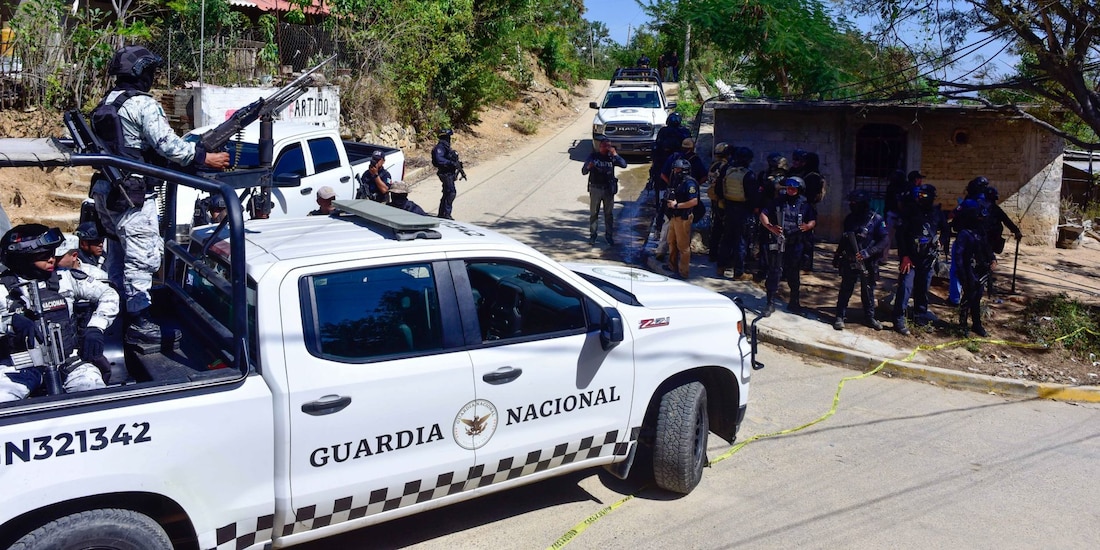 En la fotografía ilustrativa, una unidad oficial con elementos de la Guardia Nacional en Acapulco.