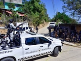 En la fotografía ilustrativa, una unidad oficial con elementos de la Guardia Nacional en Acapulco.