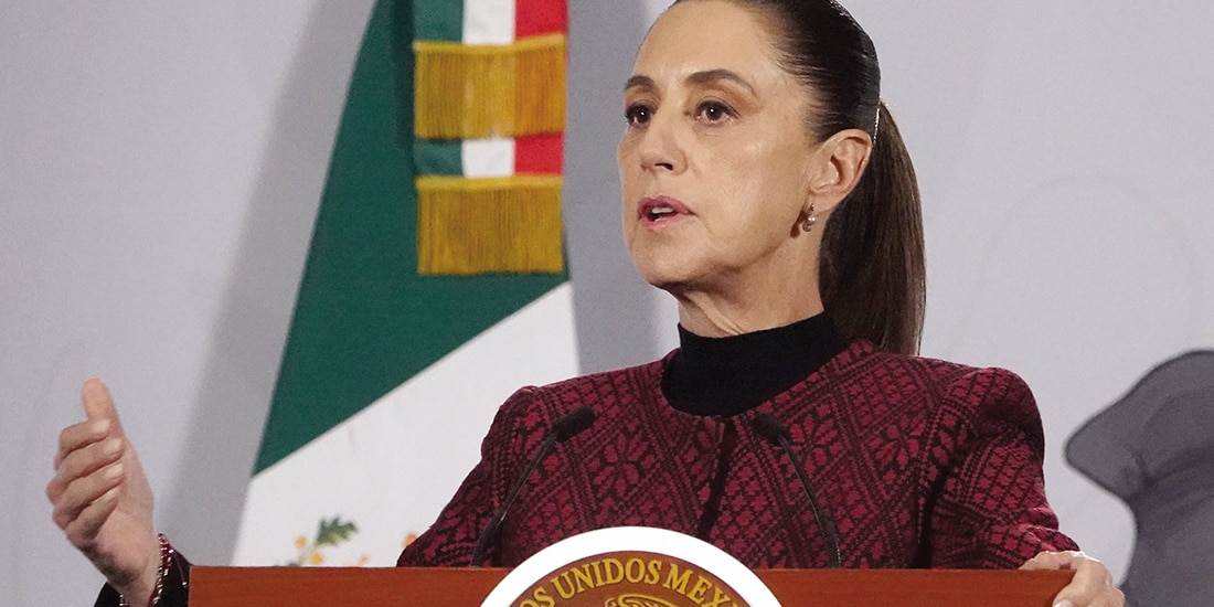 Claudia Sheinbaum, Presidenta de México, en conferencia de prensa.