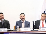 AURELIANO HERNÁNDEZ (c.), ante comisiones en la Cámara baja, ayer.