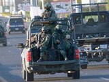 Personal del Ejército fue enviado para reforzar la seguridad en el estado, ayer.