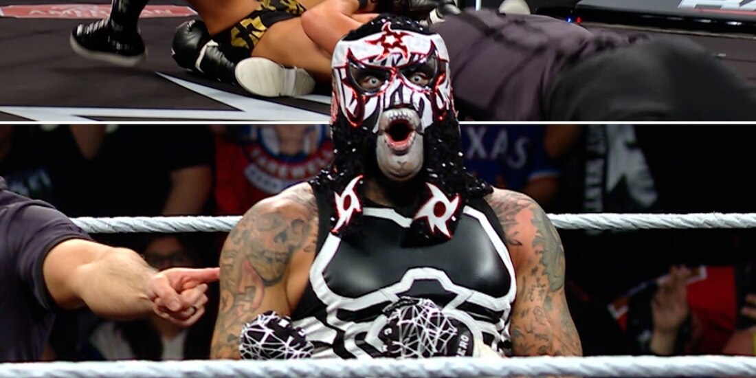 Penta Zero Miedo en una de sus luchas en la WWE