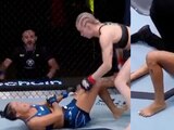 Istela Nunes sufrió una impresionante lesión durante su pelea contra Viktoriia Dudakova en UFC Vegas 77.