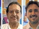 En la imagen, los secretarios de Turismo de Michoacán, Tlaxcala y Morelos, Roberto Monroy, Fabricio Mena y Daniel Altafi, respectivamente