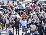 Maestros de la Coordinadora Nacional de Trabajadores de la Educación (CNTE) durante bloqueo