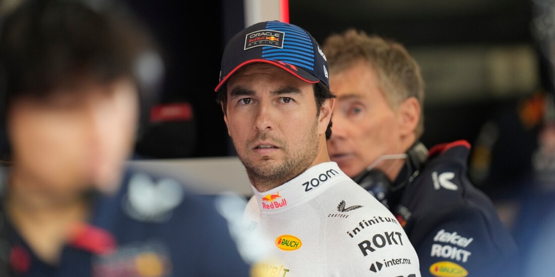 El piloto mexicano Checo Pérez en el GP de Qatar de G1