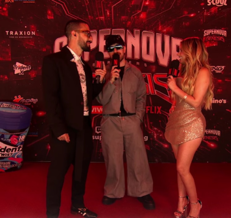 Juan Guarnizo en la alfombra roja de Supernova