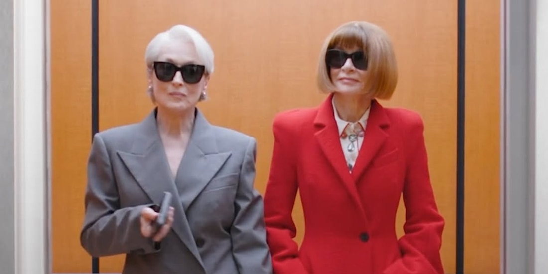 Anna Wintour y Meryl Streep posan juntas en la portada de Vogue