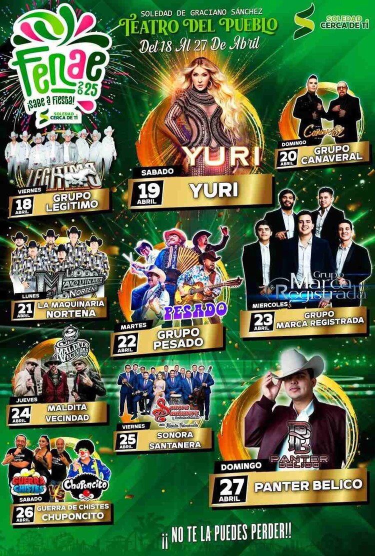 La Feria Nacional de la Enchilada 2025, será del 18 al 27 de abril.