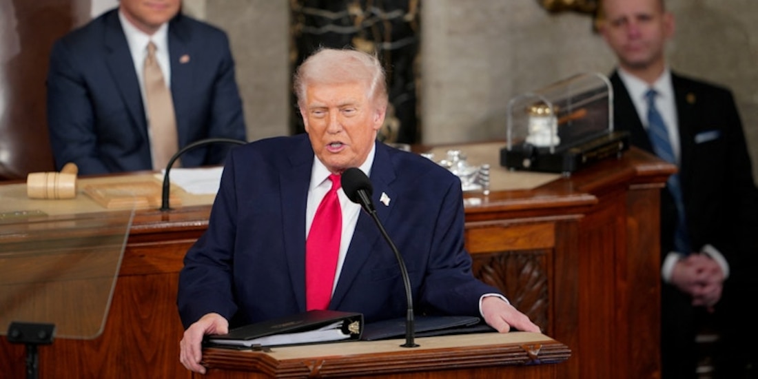 Donald Trump ofrece su discurso del estado de la Unión.
