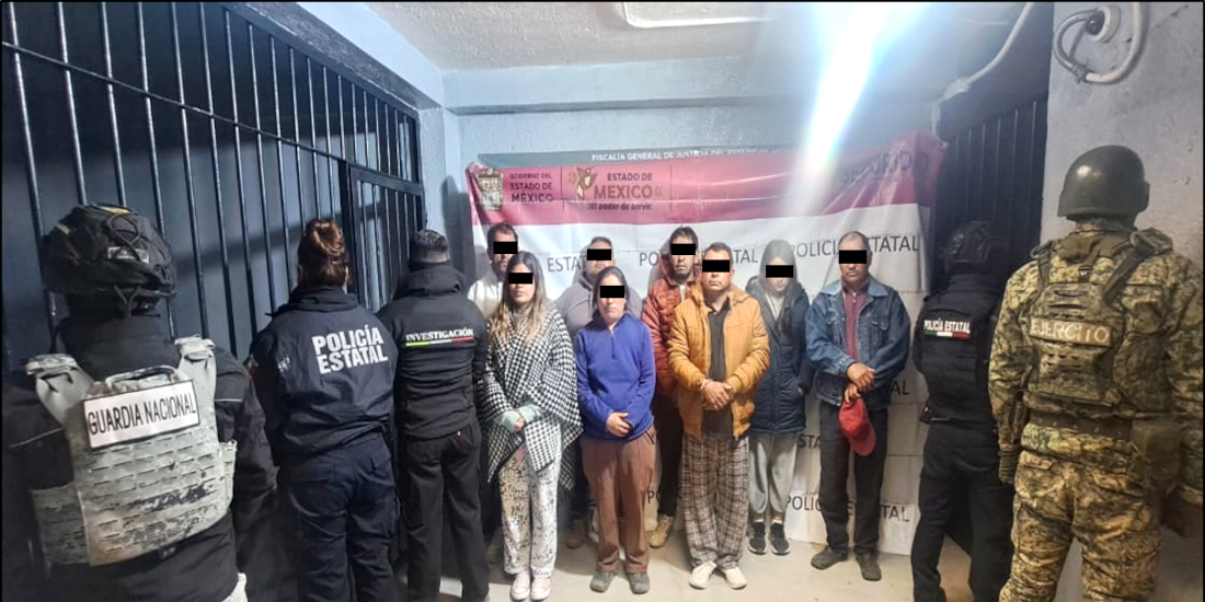 Arresto de grupo delictivo en Edomex.