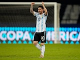 Lionel Messi celebra el gol de Argentina contra Chile en su debut en la Copa América 2021 el pasado 14 de junio.