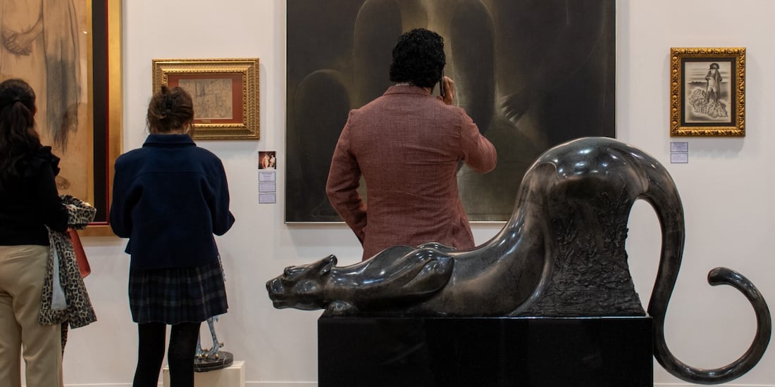 Visitantes, ayer en el arranque de Zona Maco