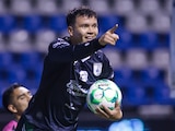 Ali Ávila festejando su gol ante el Puebla.