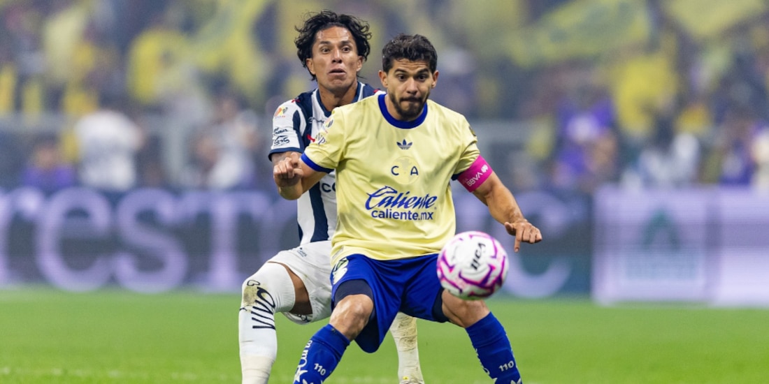 América y Monterrey igualan el marcador en el Estadio Azteca.