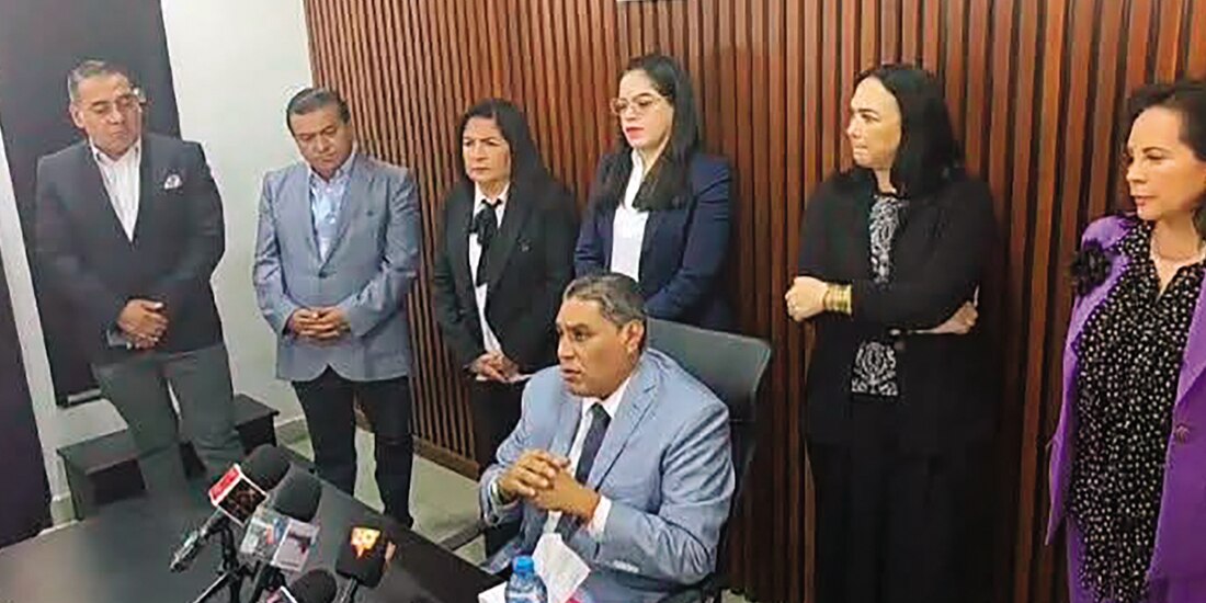 Juan Gabriel Vargas, en conferencia de prensa realizada, el pasado lunes.