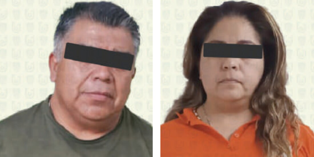 Juan y Julieta, tras ser detenidos, el 18 de septiembre.