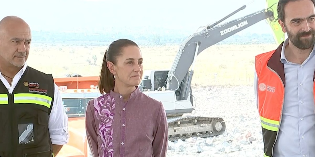 Sheinbaum supervisó la obra del tren Ciudad de México-Pachuca