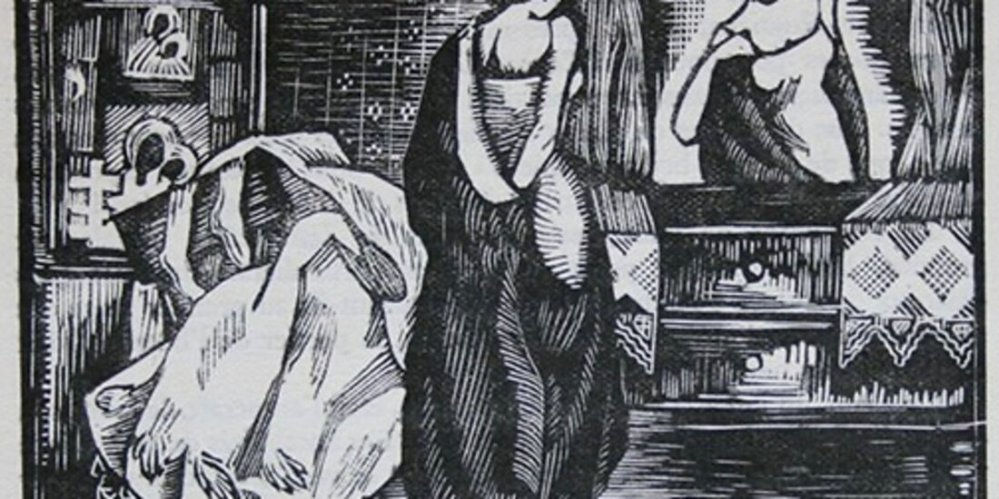 Angelina Beloff, De l'hotel de Londres au Gymnase Znamenski, ca. 1920.