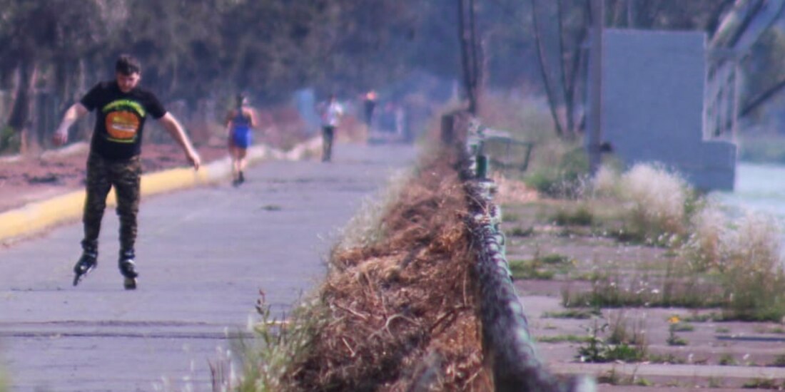 Usuarios de las instalaciones en Cuemanco.