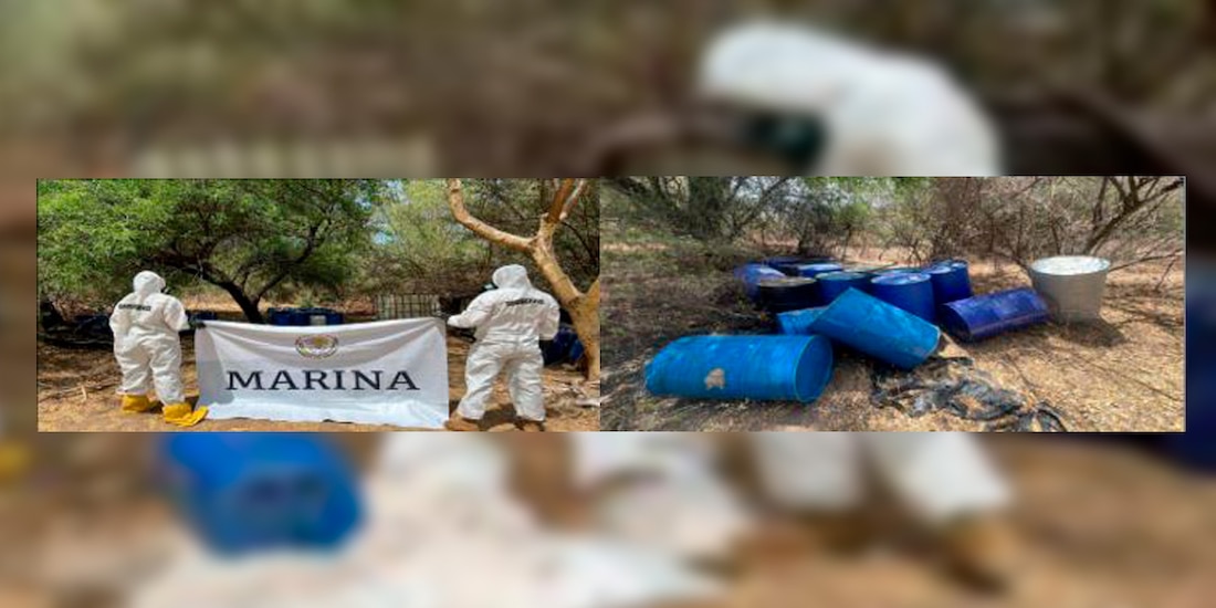 Destruye Marina laboratorio clandestino en Choix, Sinaloa.