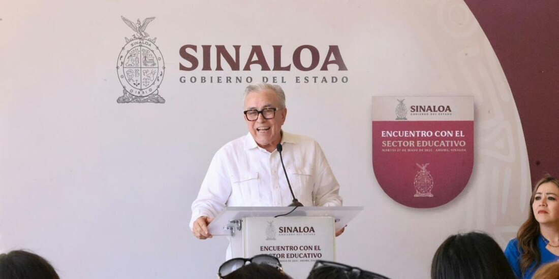 Rocha Moya se compromete a gestionar mejores condiciones laborales para docentes.