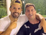 El "Kun" Agüero y Leo Messi.