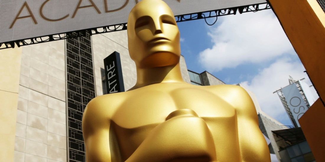 Estatua del Oscar frente al Dolby Theatre, en febrero de 2015