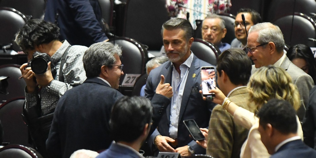 Sergio Mayer, durante la sesión de la Cámara de Diputados