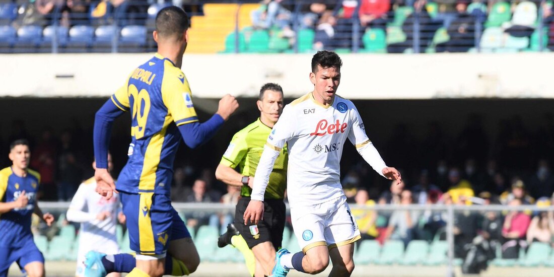 Napoli derrotó al Hellas Verona en la Serie A por marcador de 2-1.