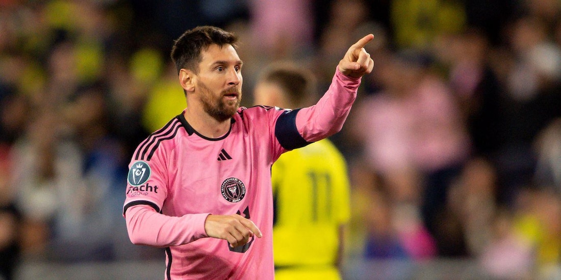 Lionel Messi durante un partido del Inter Miami en la campaña.