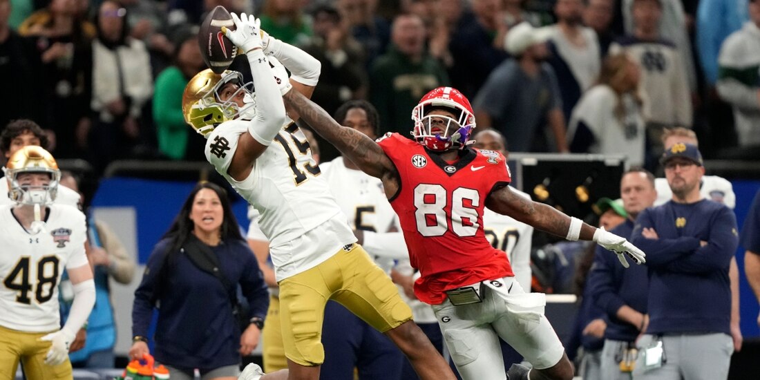 Notre Dame se impuso a Georgia en el Sugar Bowl del College Football Playoff 2024 de la NCAA.