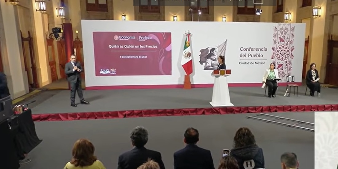 El titular de la Profeco estuvo en la Mañanera del Pueblo.