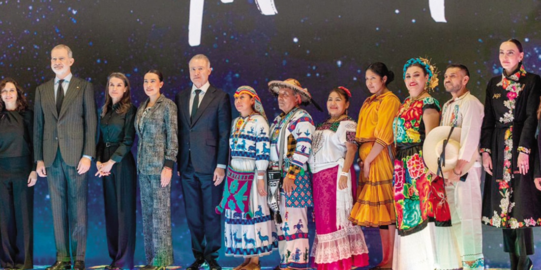 Representantes del sector y comitiva mexicana, ayer.