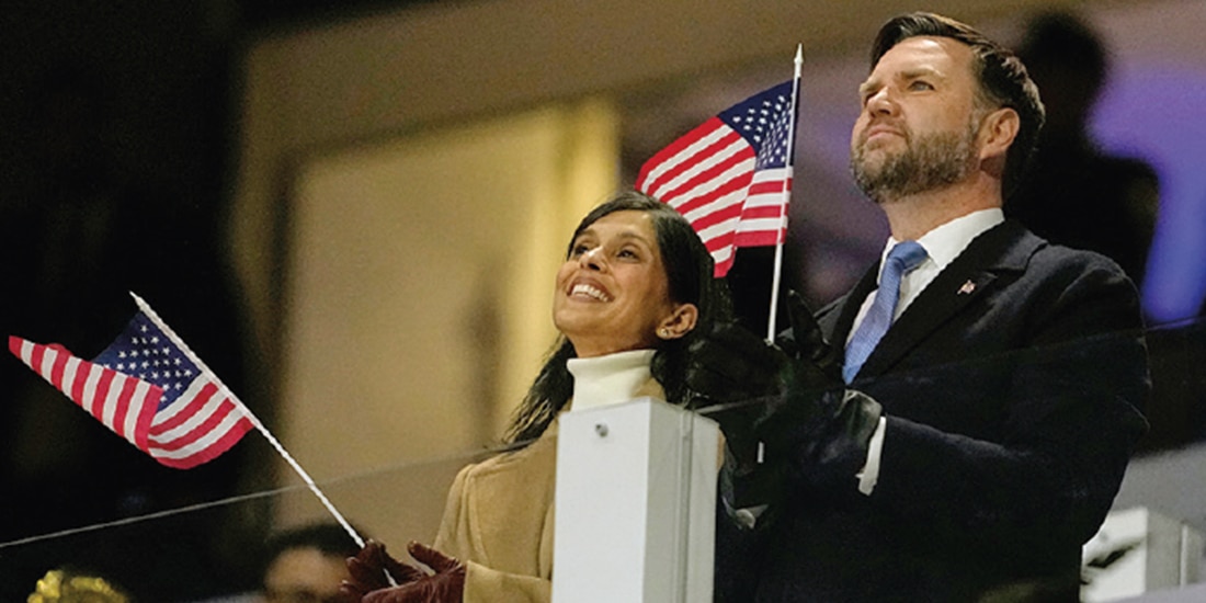 El vicepresidente de EU y su esposa, ayer, en Italia.