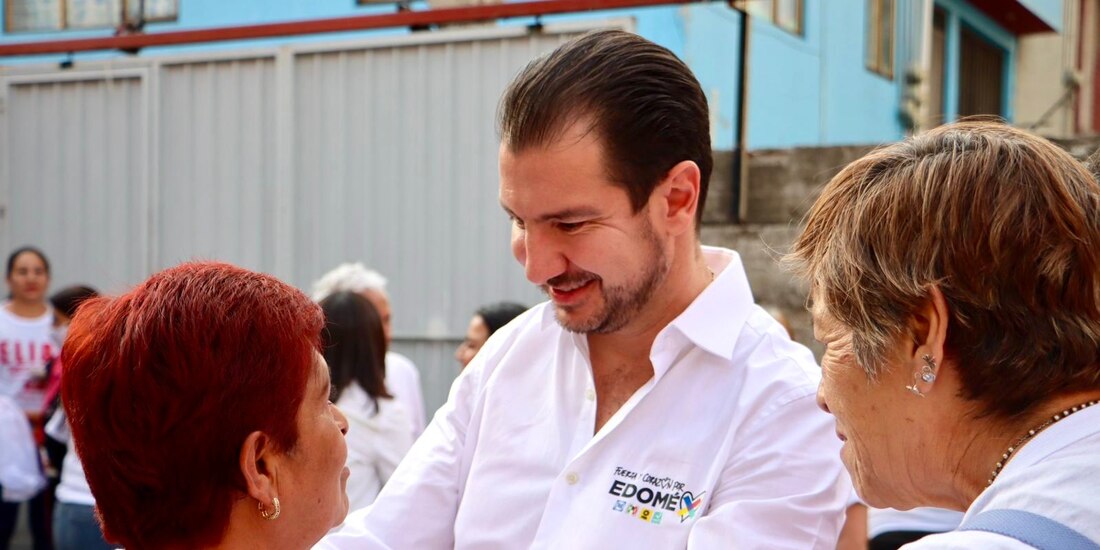 Vecinos de La Concordia escuchan las propuestas de Elías Rescala para fortalecer la economía local.