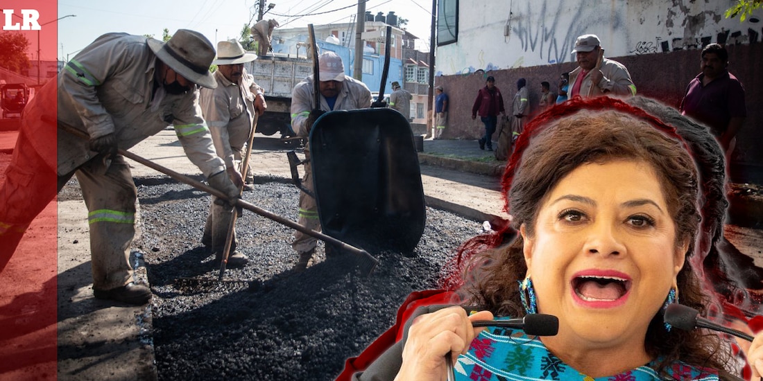 Clara Brugada anunció un programa de repavimentación para la CDMX.
