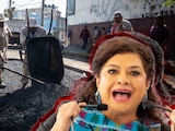 Clara Brugada anunció un programa de repavimentación para la CDMX.