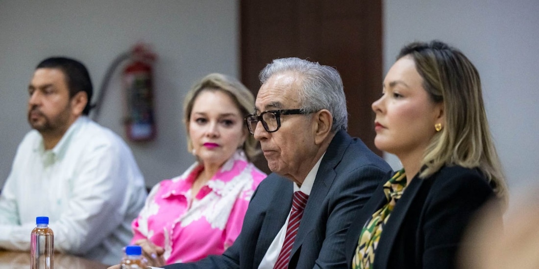 Rubén Rocha Moya durante el breve periodo en el que retomó actividades