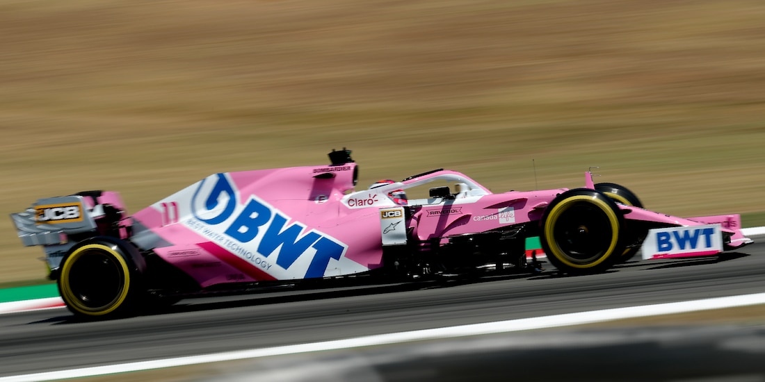 Checo Pérez durante la clasificación del Circuito de Barcelona-Cataluña.