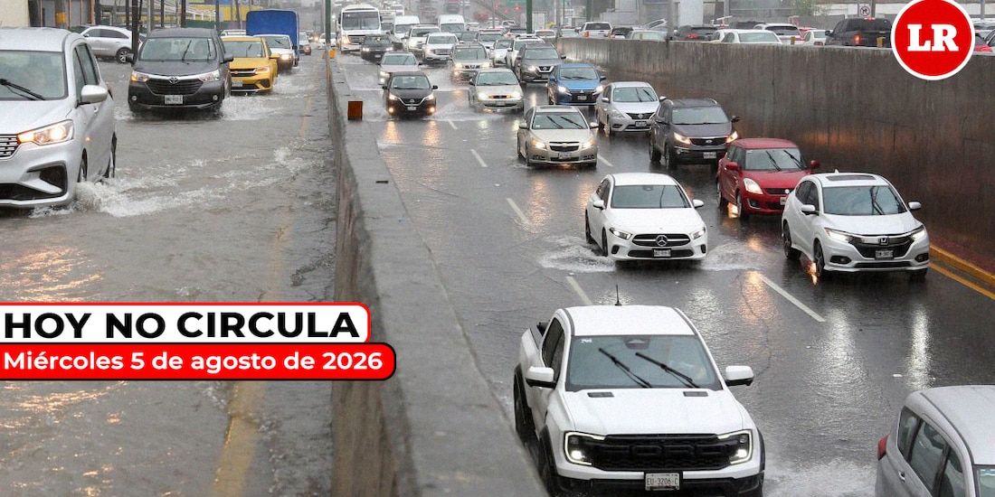 Revisa cómo aplica el Hoy No Circula este miércoles 5 de agosto de 2026 en la Zona Metropolitana del Valle de México.