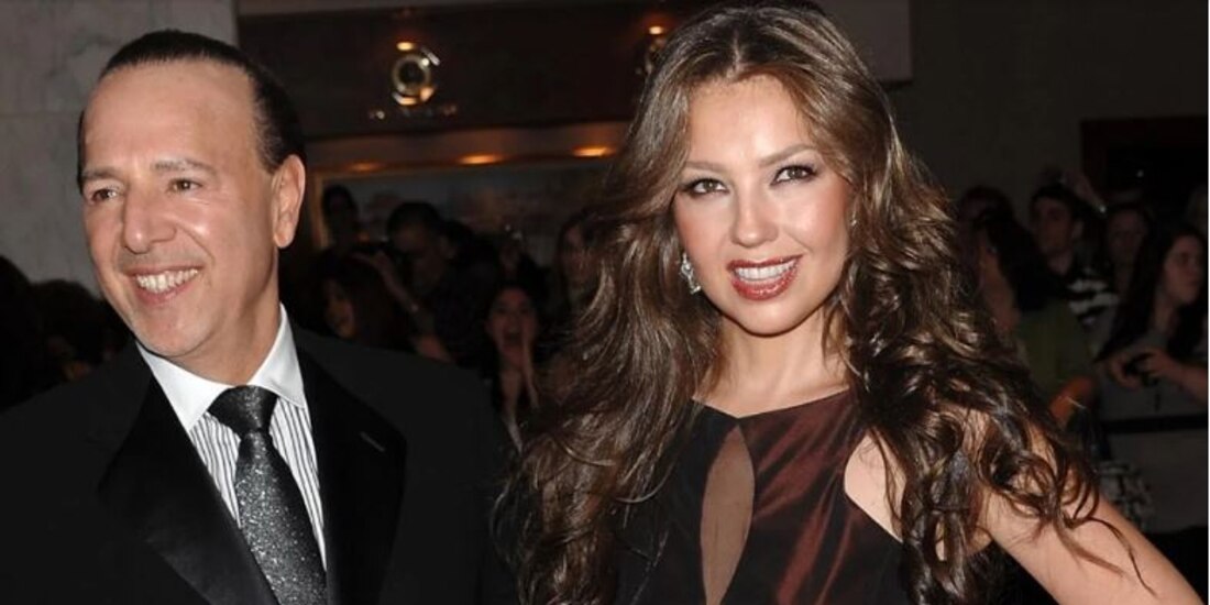 Tommy Mottola y Thalía