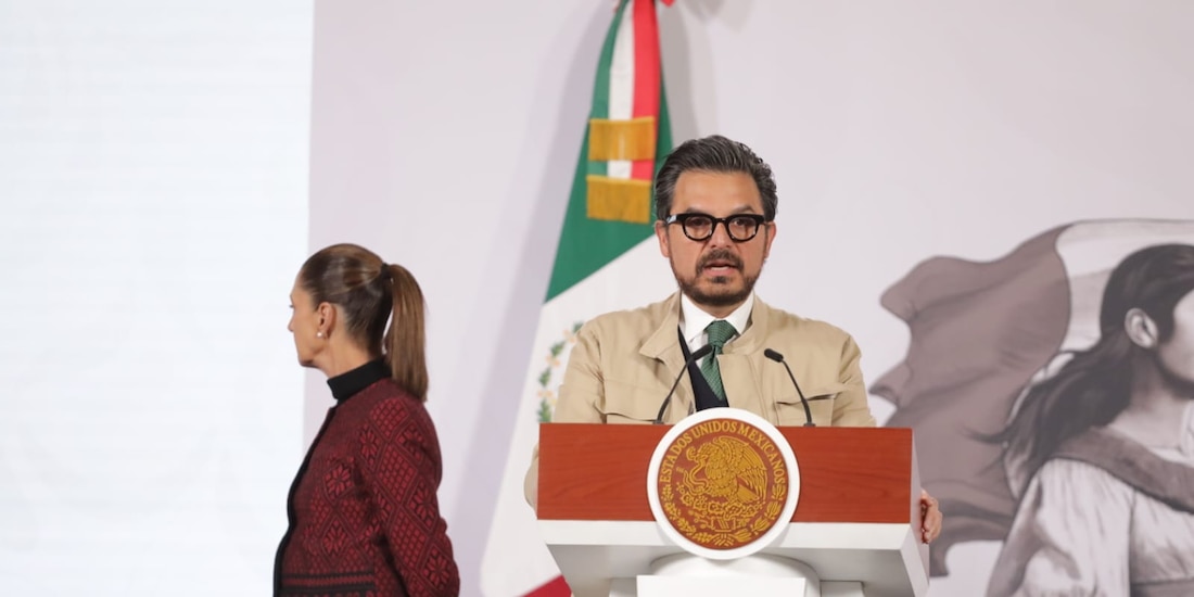 Zoé Robledo, esta Mañana en Palacio Nacional.