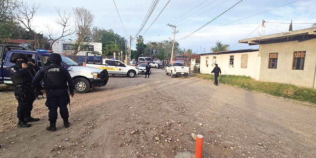 RESGUARDO de la escena del homicidio múltiple, el 25 de enero en Salamanca.