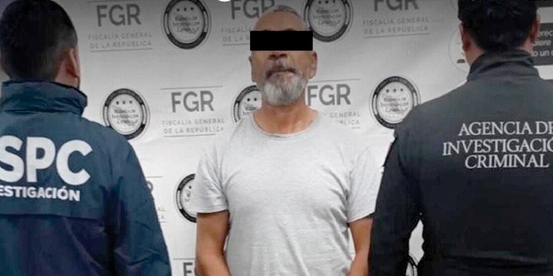 El Cholo Palacios, ayer, tras ser detenido por las Fuerzas Armadas de México