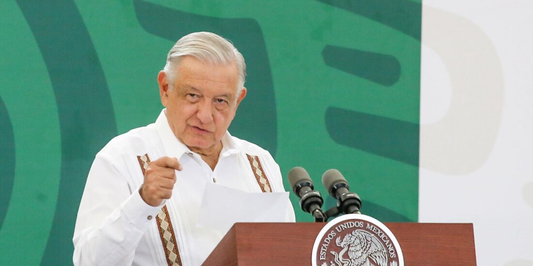 Andrés Manuel López Obrador, presidente de México, durante la conferencia de prensa que ofreció el 25 de agosto de 2023 en las instalaciones de la Doceava Región Naval de Acapulco, Guerrero.