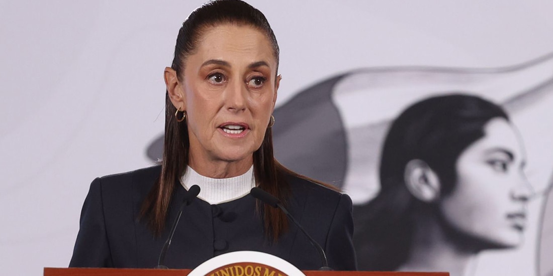 La mandataria Claudia Sheinbaum en conferencia presidencial