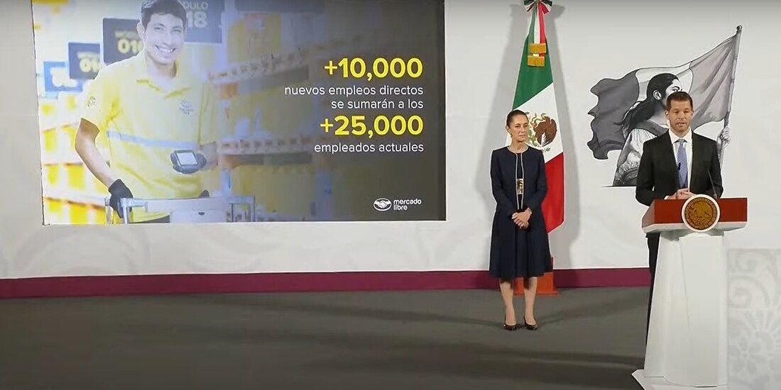 David Geisen, directivo de Mercado Libre, estuvo en la Mañanera del Pueblo.