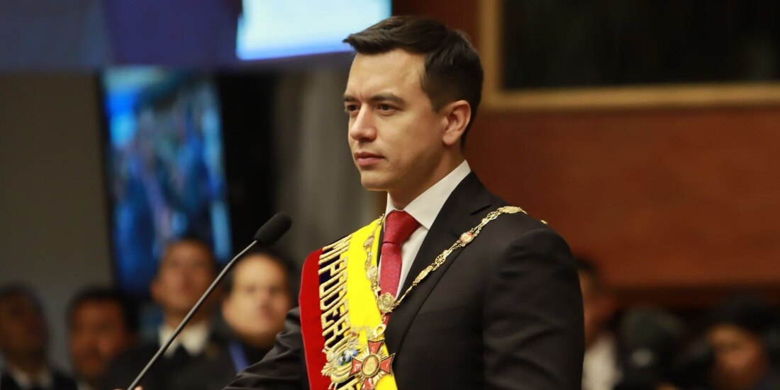 El presidente de Ecuador, Daniel Noboa, en imagen de archivo.