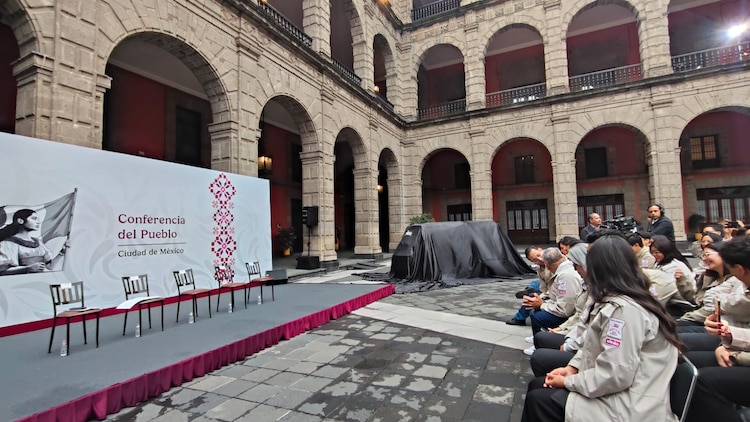 Patio central de Palacio Nacional.